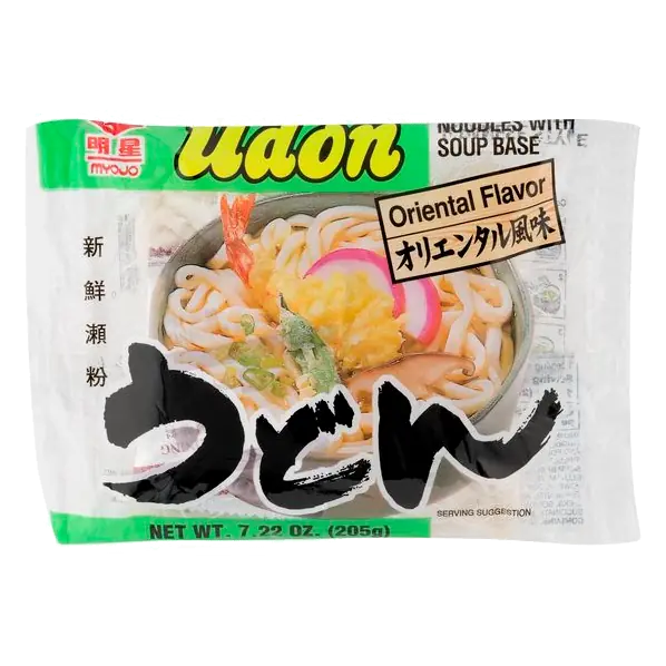 Oriental Flavor Udon Japanese Style Noodles with Soup Base