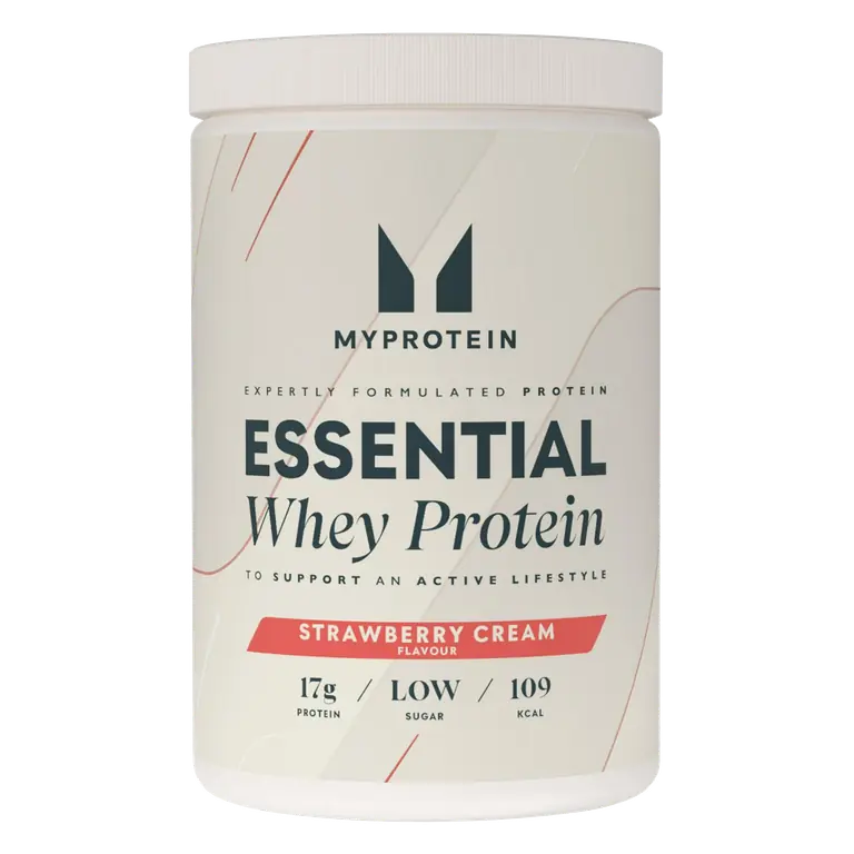 300g Strawberry Cream Flavour Essential Whey Protein