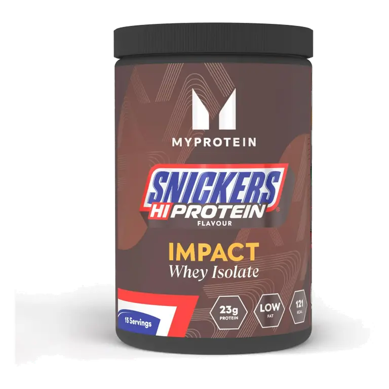 525g Snickers Hi Protein Flavour Impact Isolate Whey Protein