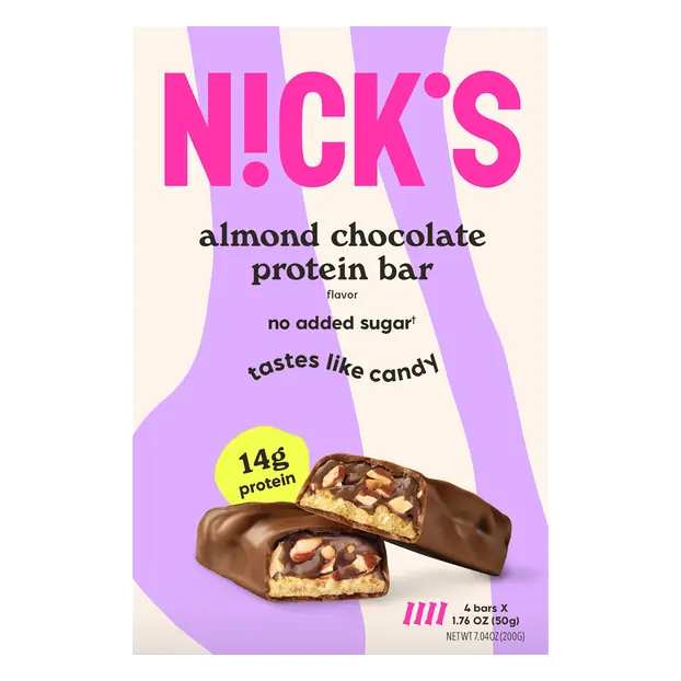 No Added Sugar Almond Chocolate 14g Protein Bars - 4 ct
