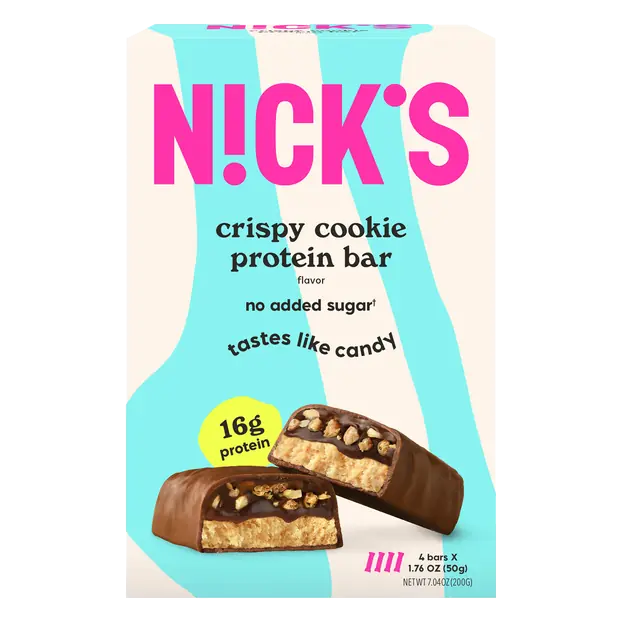No Added Sugar Crispy Cookie 16g Protein Bars - 4 ct