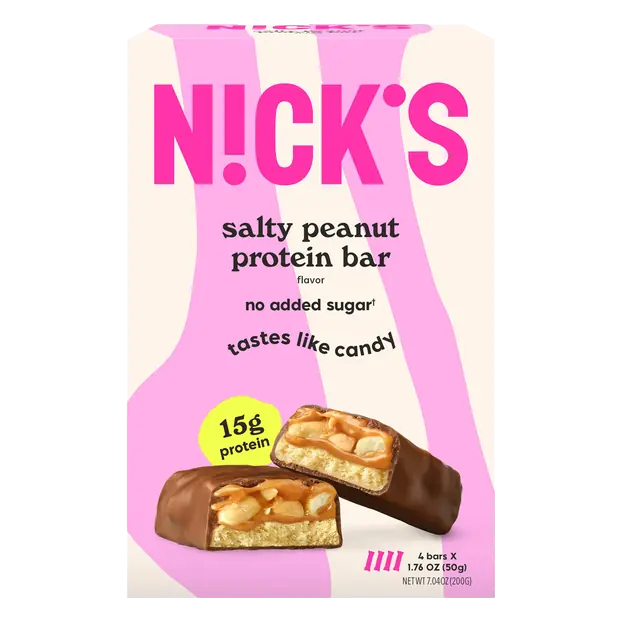 No Added Sugar Salty Peanut 15g Protein Bars - 4 ct