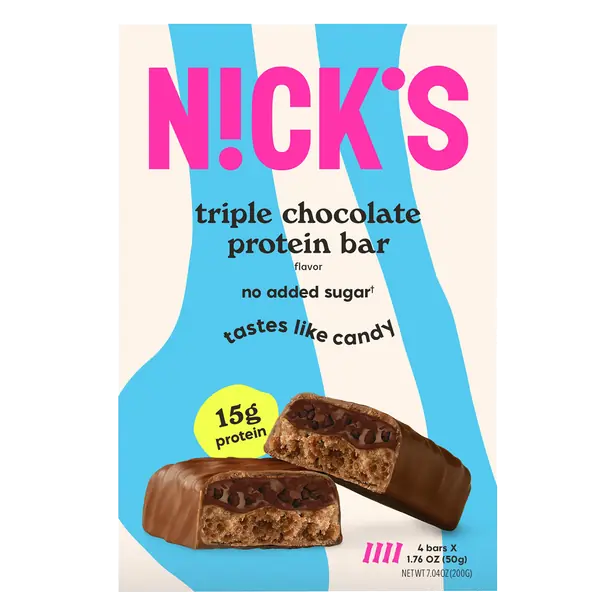 No Added Sugar Triple Chocolate 15g Protein Bars - 4 ct