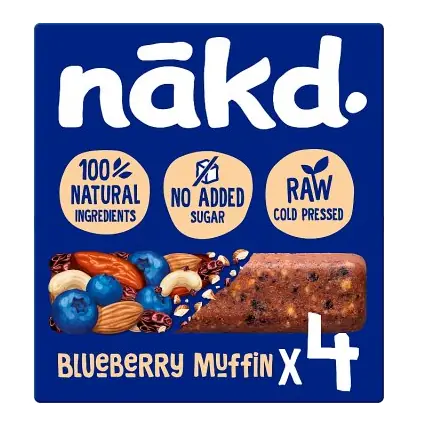 nakd. Blueberry Muffin Fruit & Nut Bars Multipack