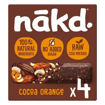 nakd. Cocoa Orange Fruit & Nut Bars Multipack
