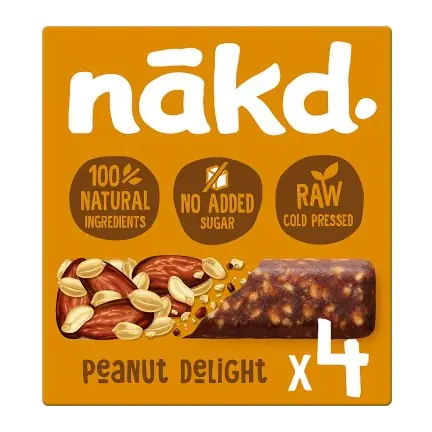 nakd. Peanut Delight Fruit & Nut Bars Multipack