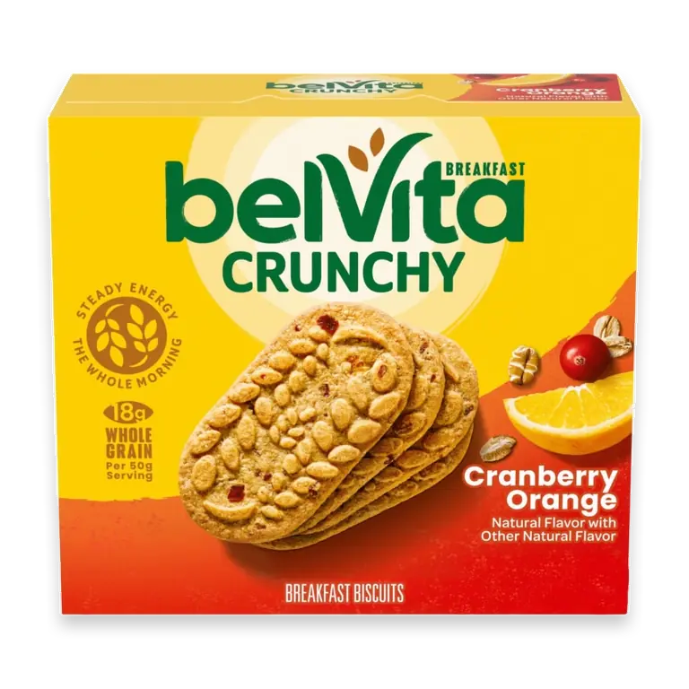 belVita Cranberry Orange Breakfast Bars Biscuits
