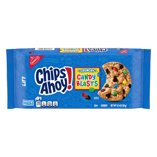 Candy Blasts Crunchy Chocolate Chip Cookies