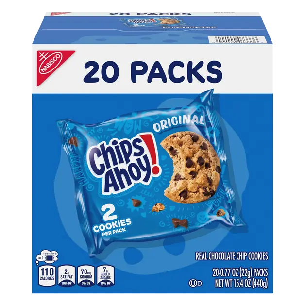 Original Chocolate Chip Cookie Packs - 20 ct