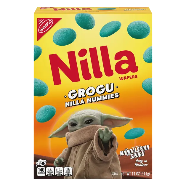 Nabisco Nilla Mandalorian Grogu Nummies Wafer Cookies