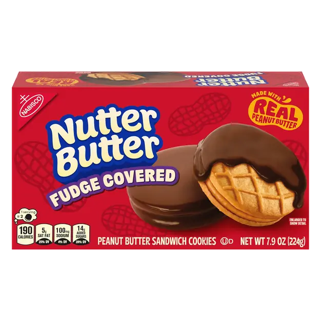 Fudge Covered Peanut Butter Sandwich Cookies