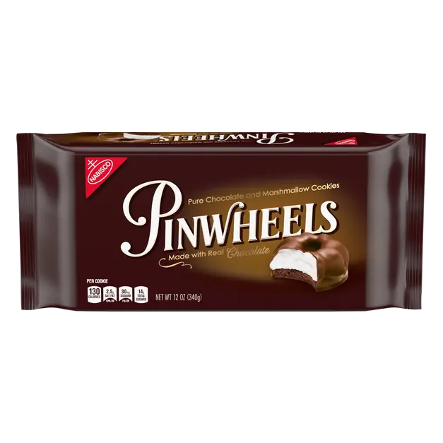 Pinwheels Chocolate Covered Marshmallow Cookies