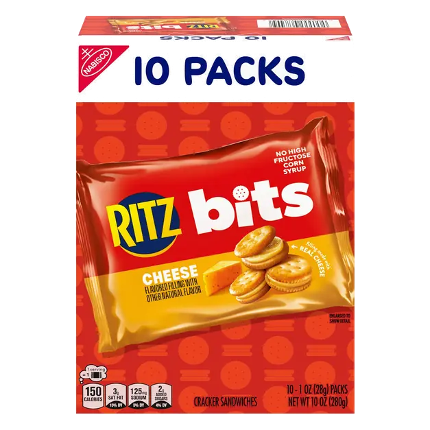Bits Cheese Cracker Sandwiches - 10 ct