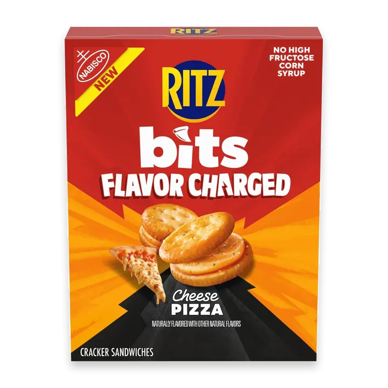 RITZ Bits Flavor Charged Cheese Pizza Sandwich Crackers