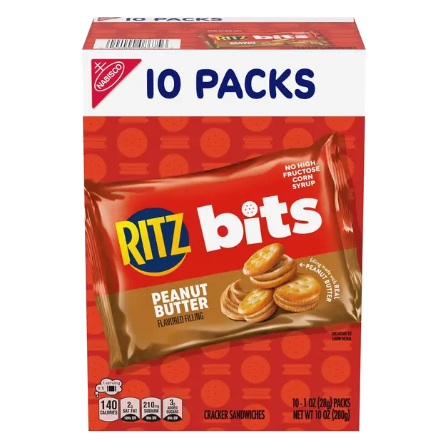 Bits Peanut Butter Cracker Sandwiches - 10 ct