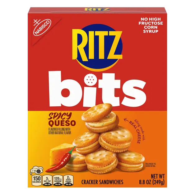Bits Spicy Queso Cracker Sandwiches
