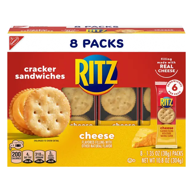 Cheese Sandwich Crackers - 8 ct