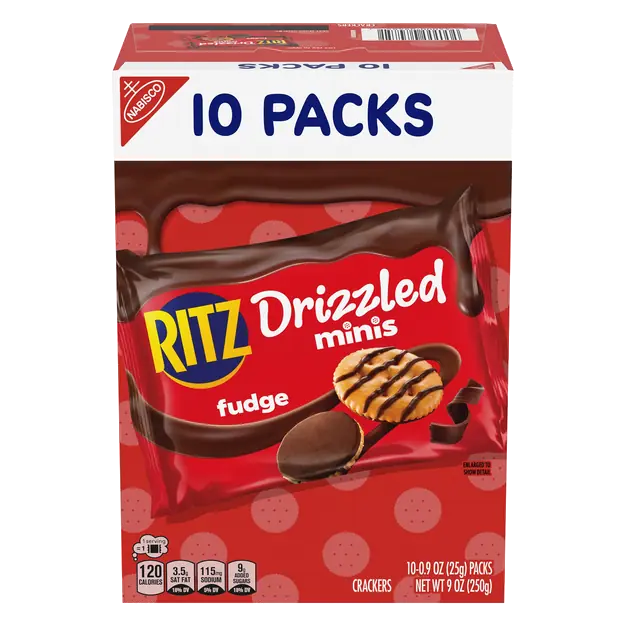 Drizzled Minis Fudge Crackers - 10 ct
