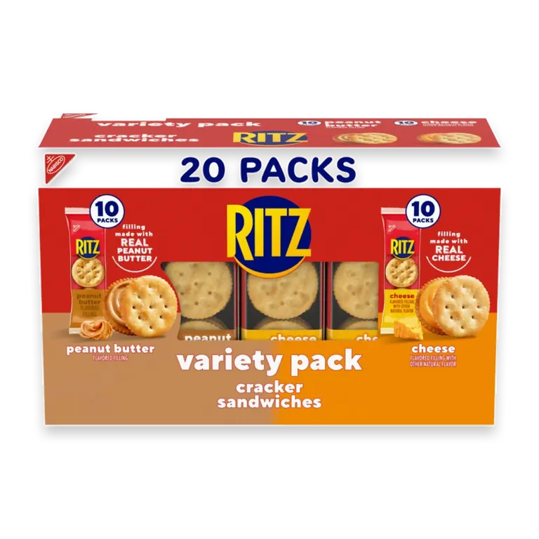 RITZ Peanut Butter and Cheese Sandwich Crackers Variety Pack