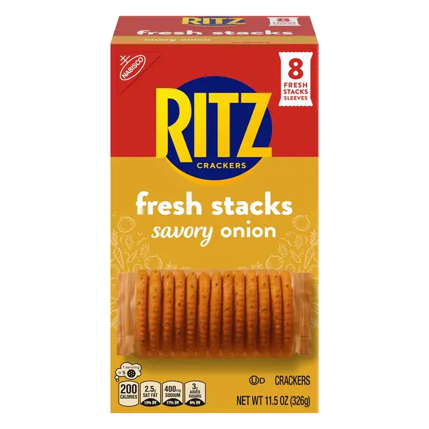 RITZ Fresh Stacks Savory Onion Crackers - 8 ct