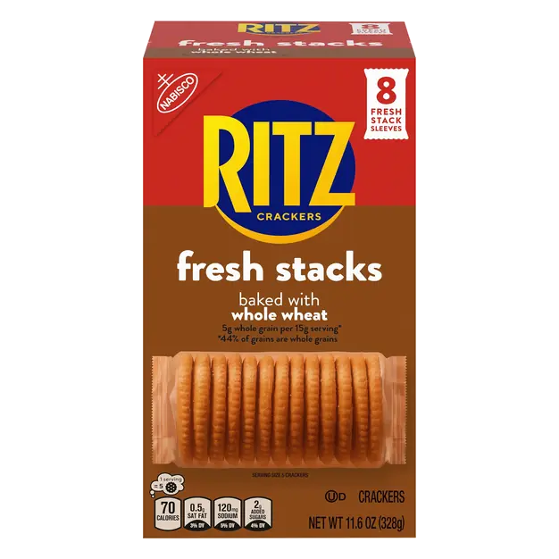 Whole Grain Wheat Crackers Fresh Stacks - 8 ct