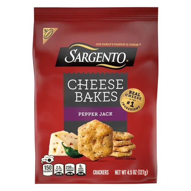 Sargento Pepper Jack Cheese Bakes Crackers