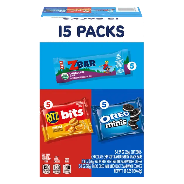 Variety Pack (CLIF KID Zbar/Ritz Bits/OREO) - 15 ct