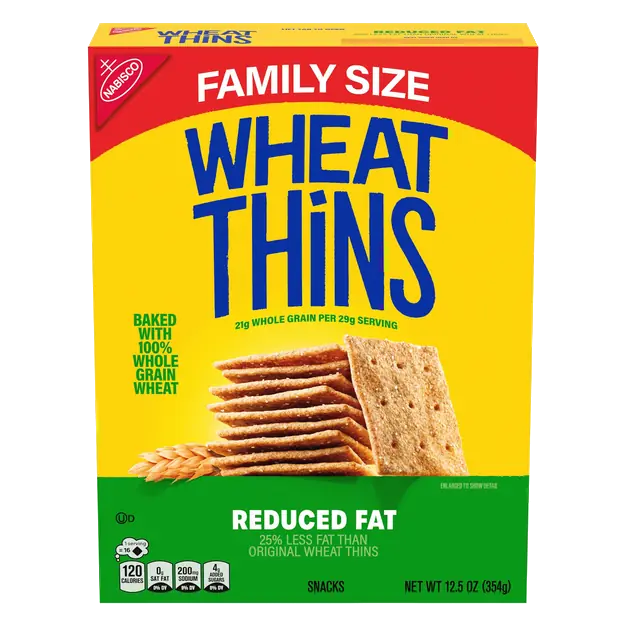 Reduced Fat Whole Grain Crackers Family Size