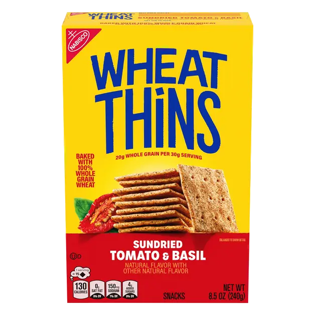 Sun-Dried Tomato & Basil Whole Grain Crackers
