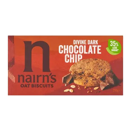 Dark Chocolate Chip Oat Biscuits 4x5