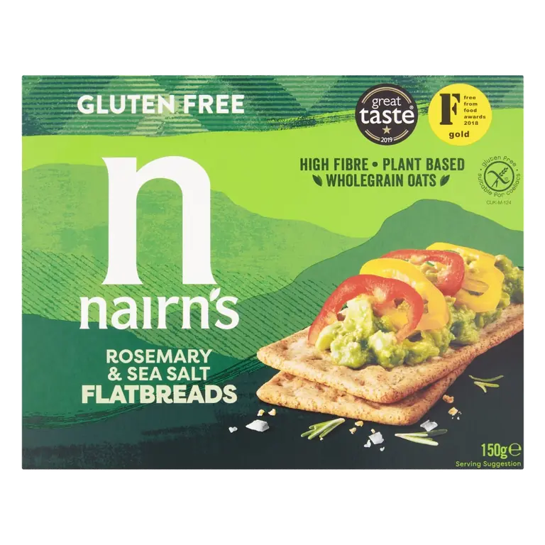 Gluten Free Rosemary & Sea Salt Flatbreads