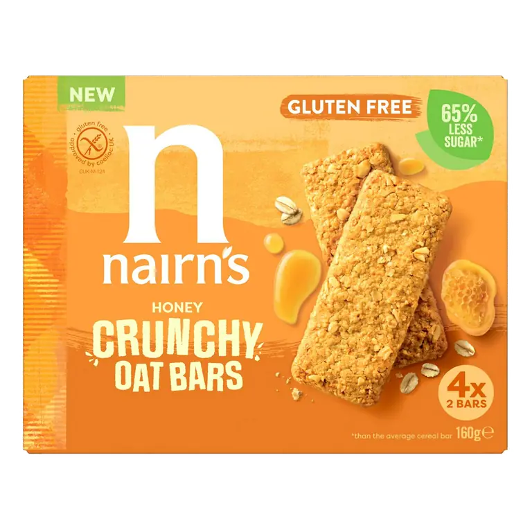 Honey Crunchy Oat Bars x8 160g