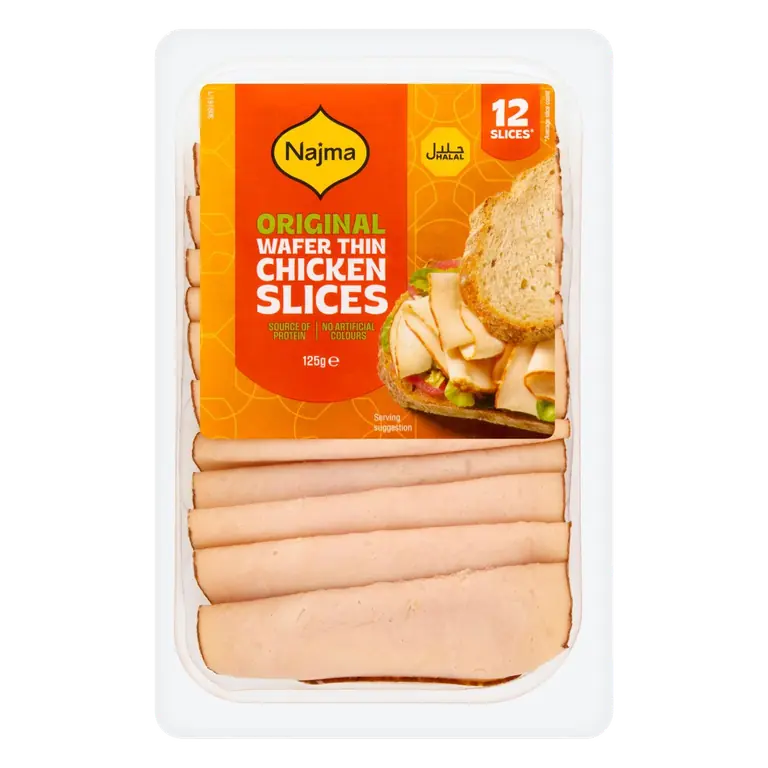 Halal Original Wafer Thin Chicken Slices 125g