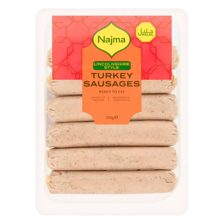 Lincolnshire Style Turkey Sausages