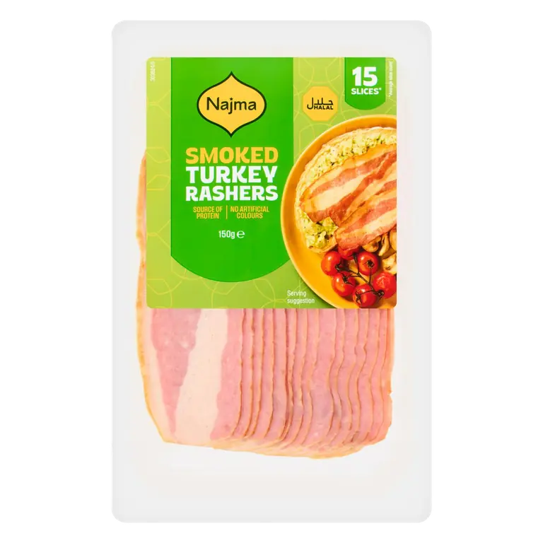 Smoked Sliced Turkey Rashers 150g