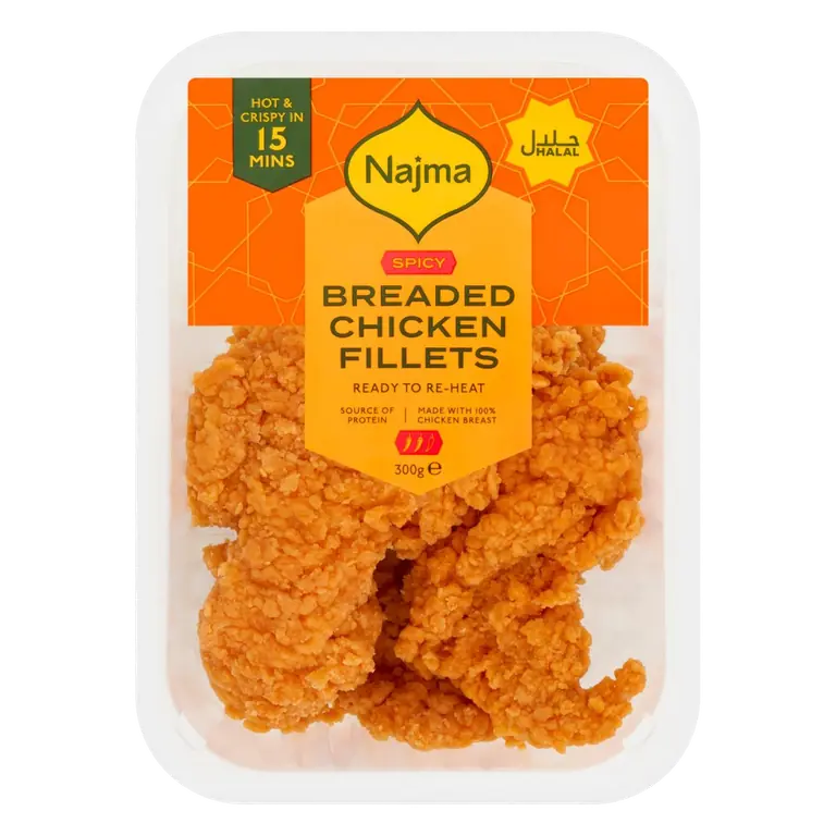 Spicy Breaded Chicken Fillets 300g