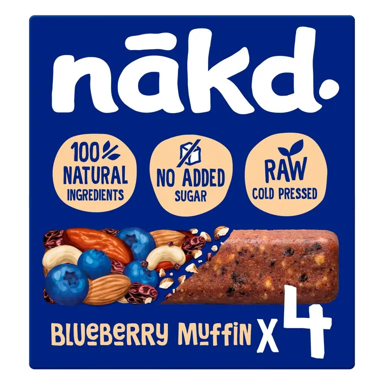 Blueberry Muffin 4 Raw Fruit & Nut Bars