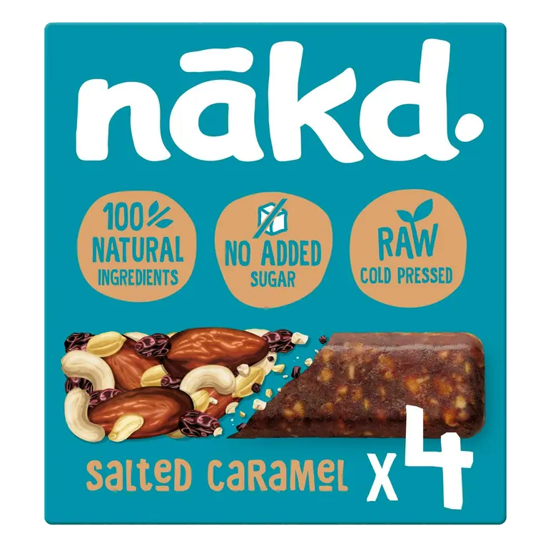 Salted Caramel Fruit & Nut Bars 4x35g