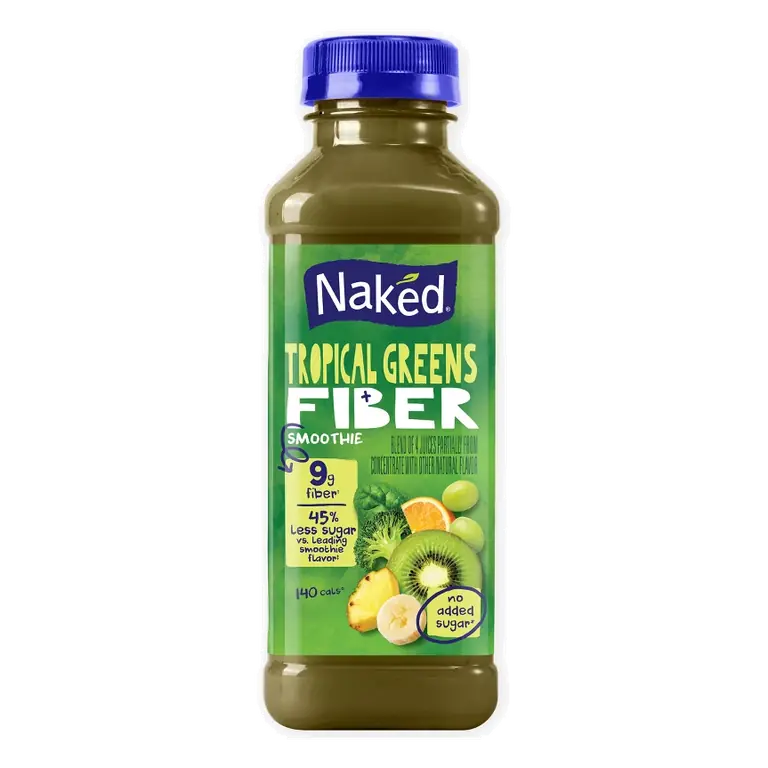 Naked Juice Tropical Greens Fiber Smoothie, 15.2 fl oz