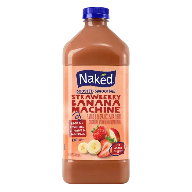 No Added Sugar Strawberry Banana Boosted Smoothie