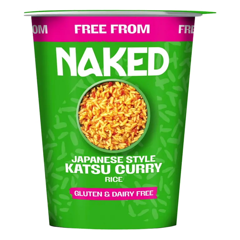 Naked Free From Japanese Style Katsu Curry Long Grain Rice 78g