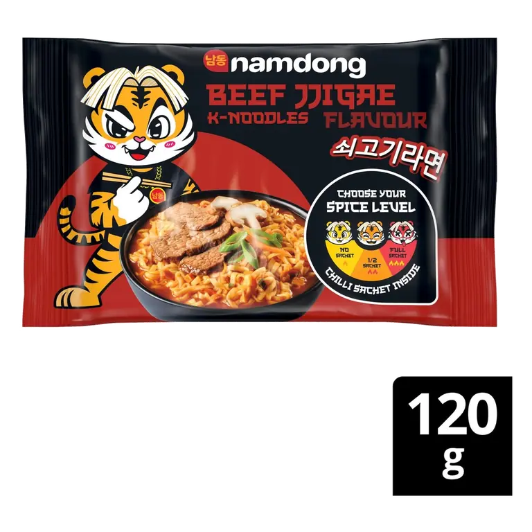 Beef Jiggae Instant Noodle Block 120g