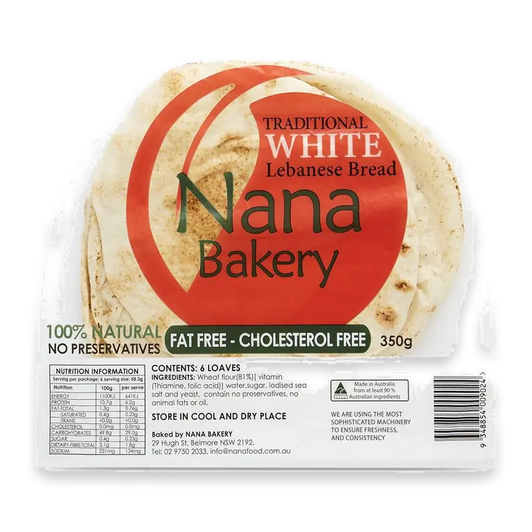 Traditional Lebanese Bread White