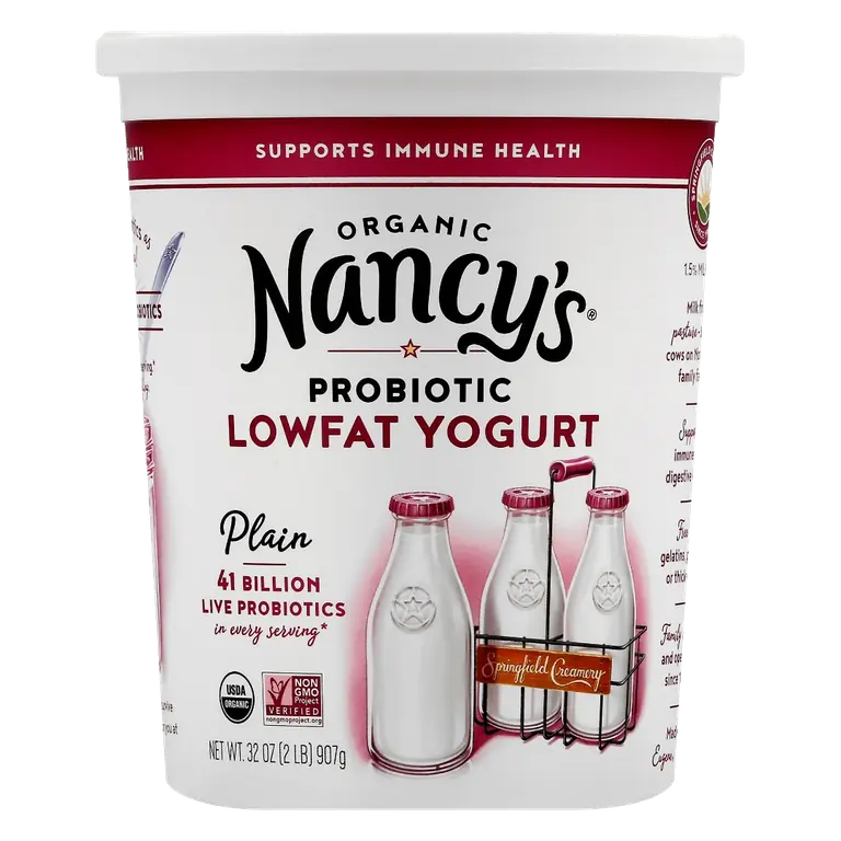 Plain Organic Probiotic Lowfat Yogurt