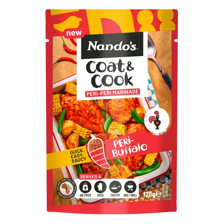 120g Buffalo Coat & Cook Peri Peri Marinade Sauce
