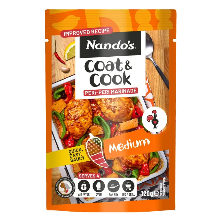 120g Medium Coat & Cook Peri Peri Marinade Sauce