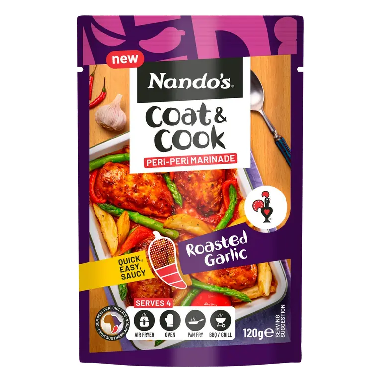 120g Roasted Garlic Coat & Cook Peri Peri Marinade Sauce
