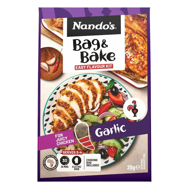 s Peri-Peri Bag & Bake Garlic Medium 20g