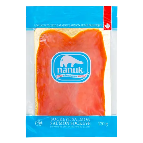 Frozen Smoked Sockeye Salmon 170 g