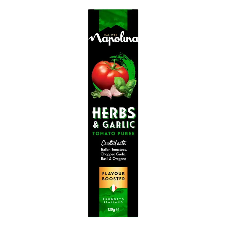 130g Herbs & Garlic Tomato Puree
